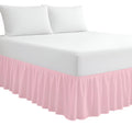 Pink Ruffled Full Bed Skirt
