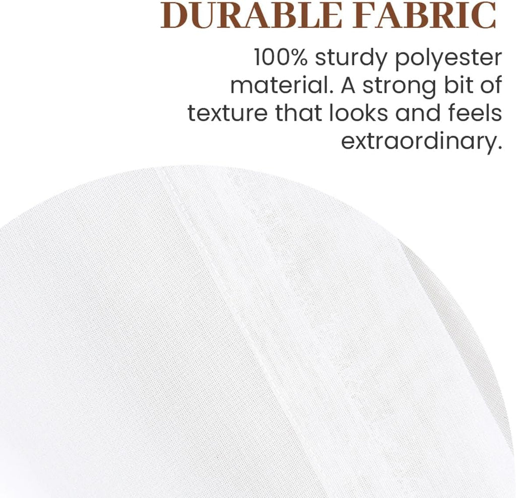 White Solid Sheer Curtains 72x102 Set of 2