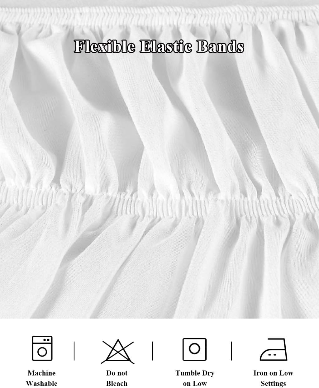 Yellow Plaid Elastic Queen Bed Skirt