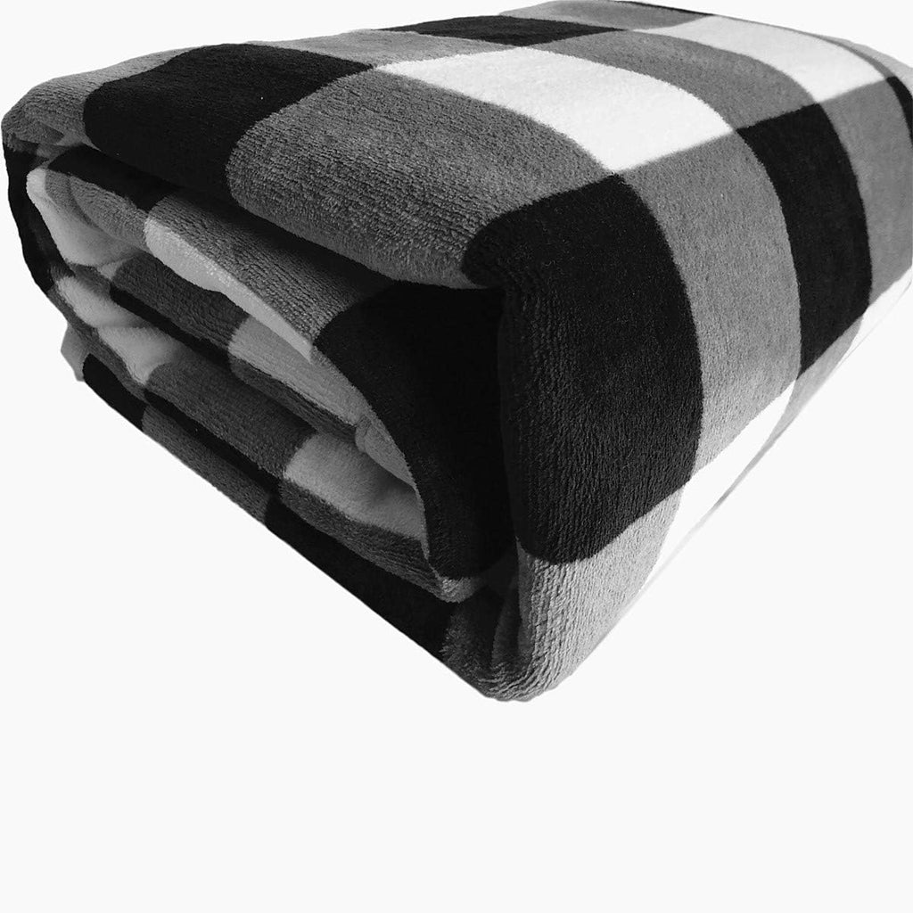 Buffalo Check Sherpa Throw Blanket 50x60