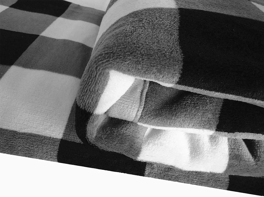 Buffalo Check Sherpa Throw Blanket 50x60