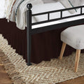 Brown Ruffled King Bed Skirt