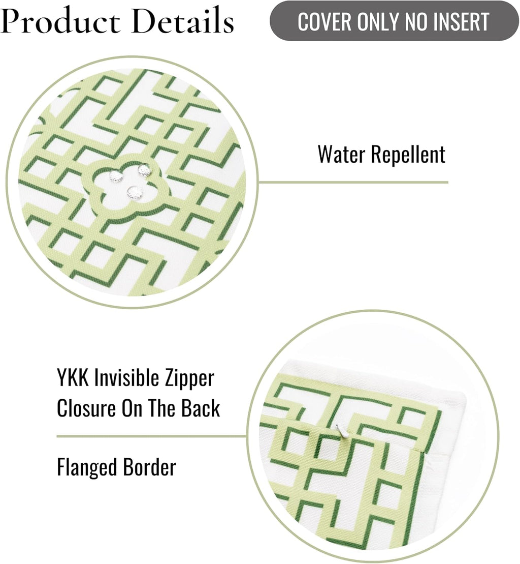 Green Trellis 20x20 Outdoor Pillow Cover