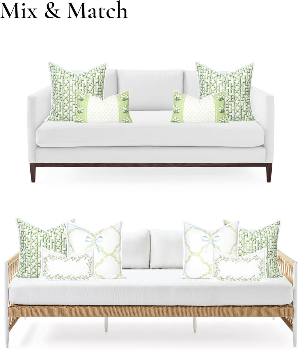 Green Trellis 20x20 Outdoor Pillow Cover