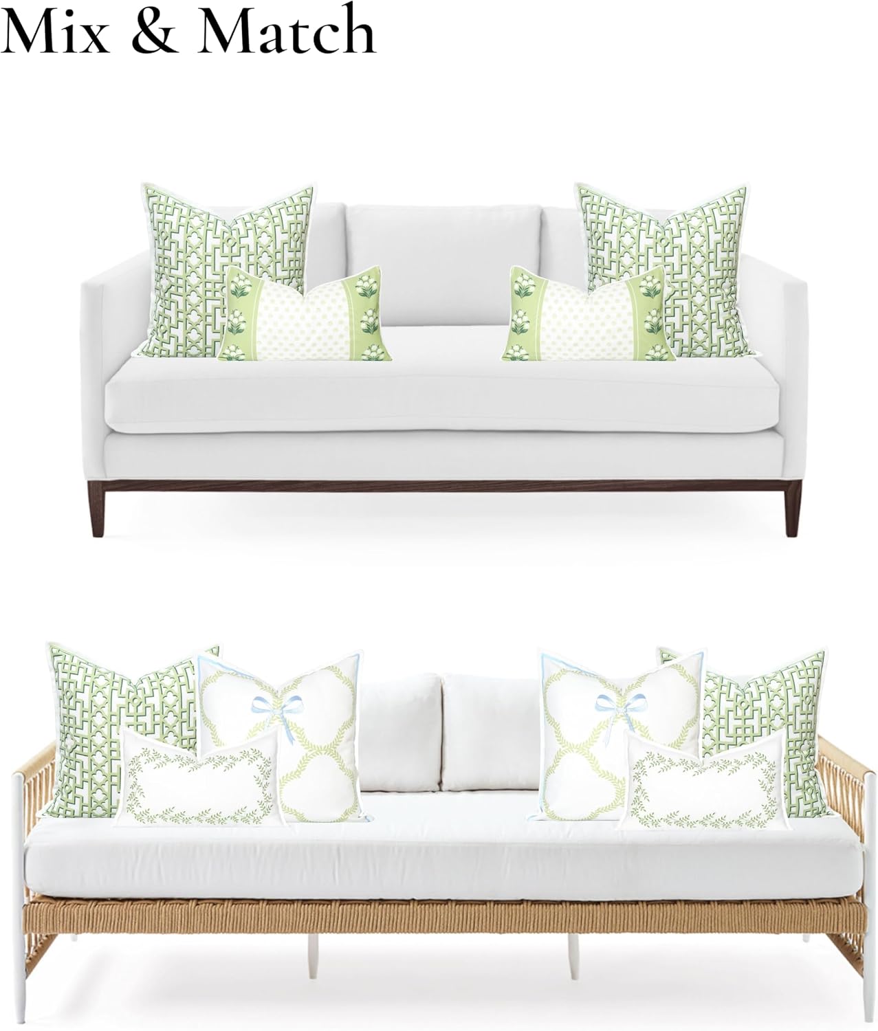 Green Trellis 20x20 Outdoor Pillow Cover