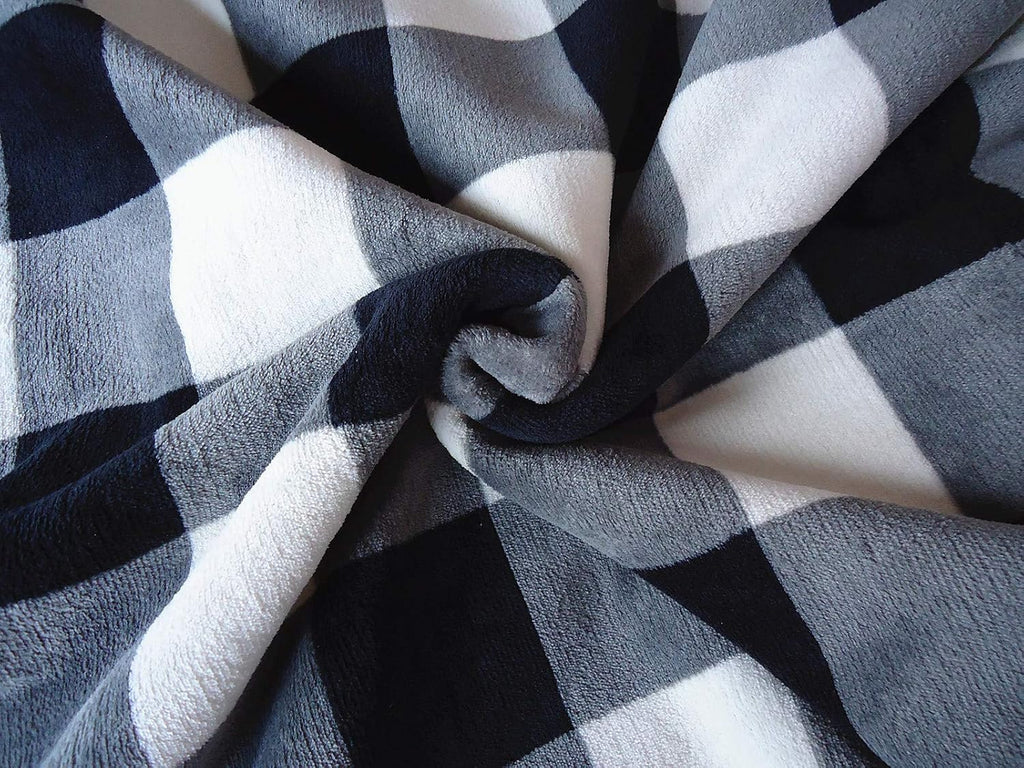 Buffalo Check Sherpa Throw Blanket 50x60