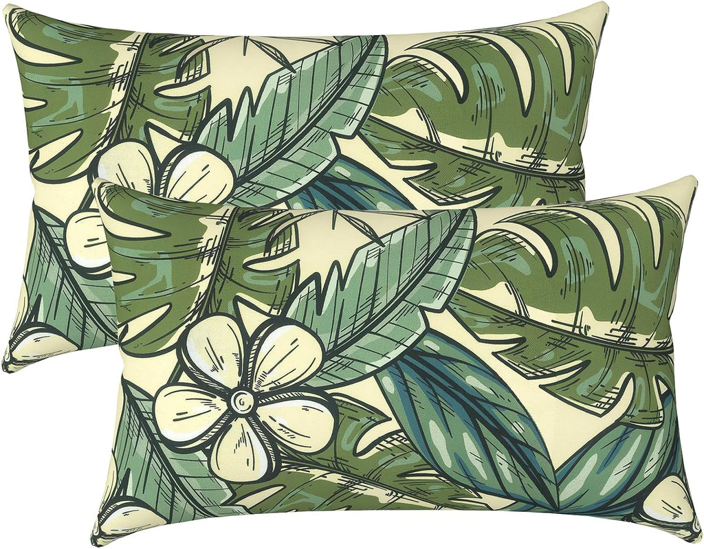 Tropical 12x20 Lumbar Pillows Set of 2