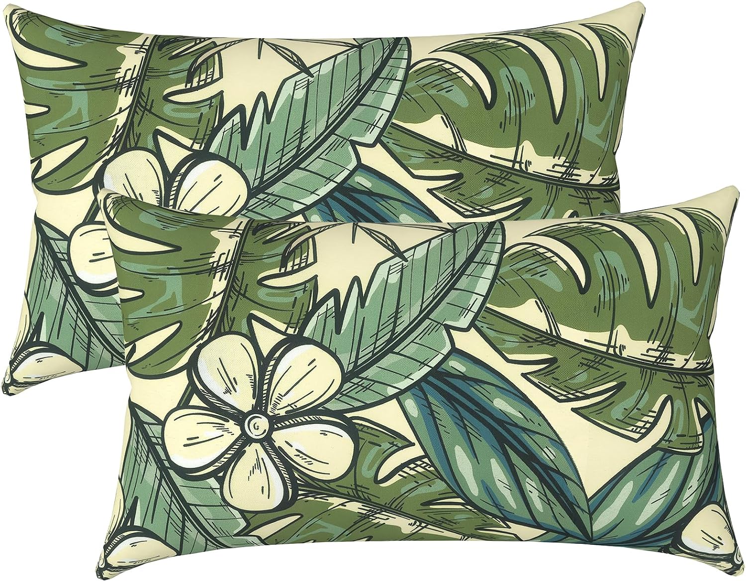 Tropical 12x20 Lumbar Pillows Set of 2
