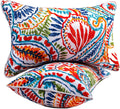 Red 12x20 Waterproof Outdoor Lumbar Pillows