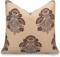 Tan Rust Hydrangea 20x20 Outdoor Pillow Cover