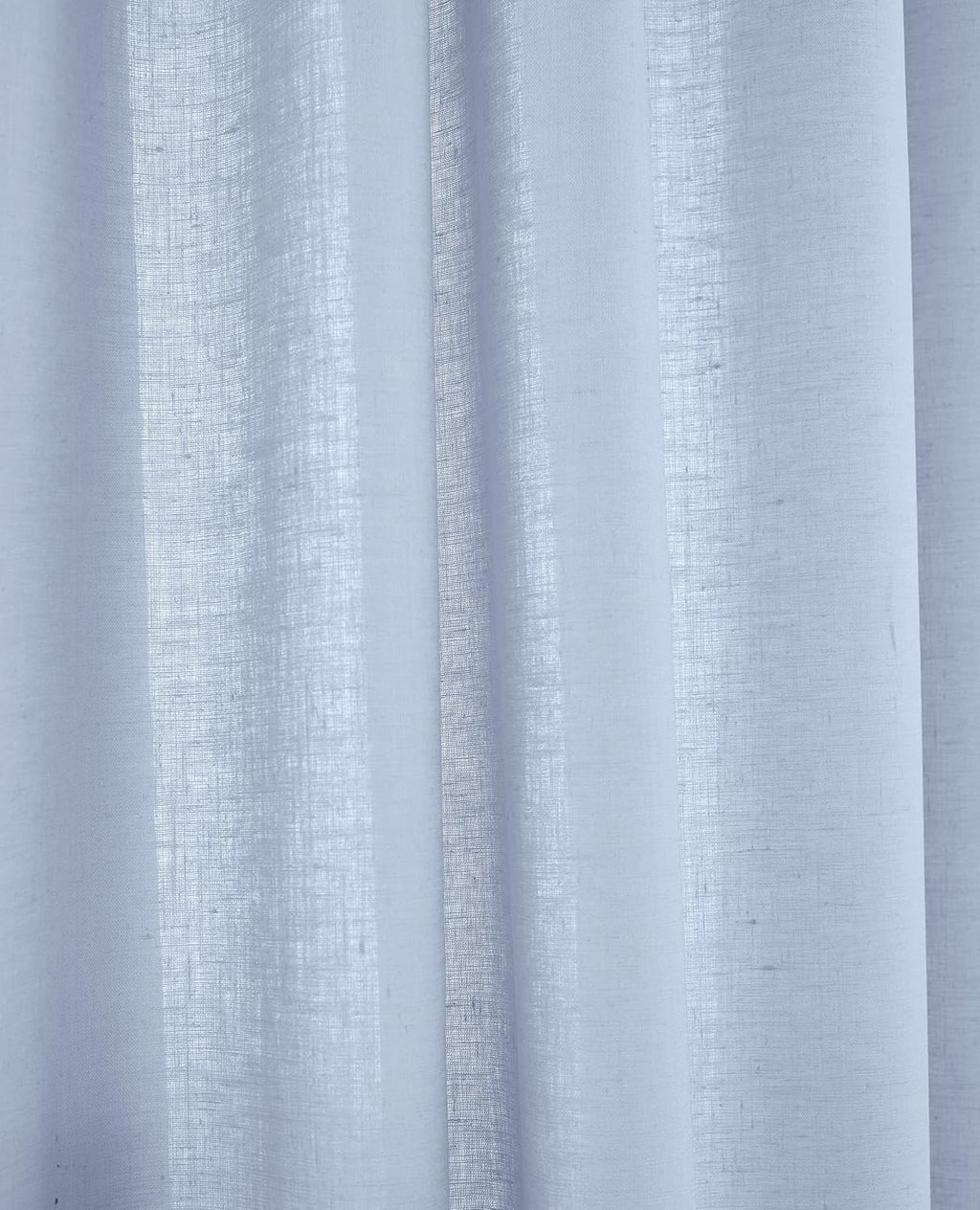 Sky Blue Linen Light Filtering Curtain 52x108 1 Panel