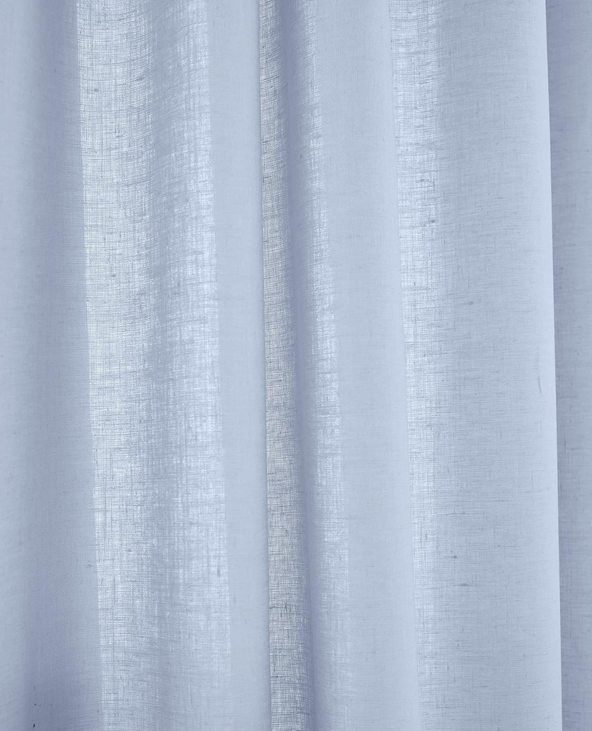 Sky Blue Linen Light Filtering Curtain 52x108 1 Panel